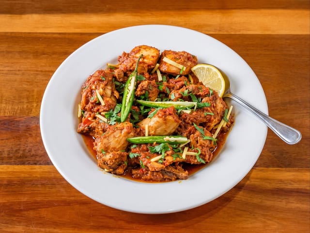 Chicken Karahi Plate.