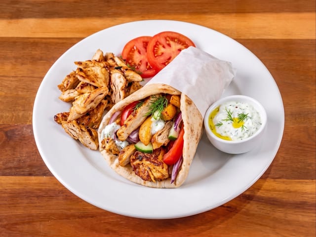 Veggie Gyro Combo.