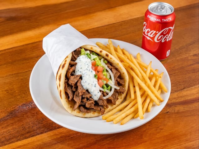 Lamb/Beef Gyro Combo.