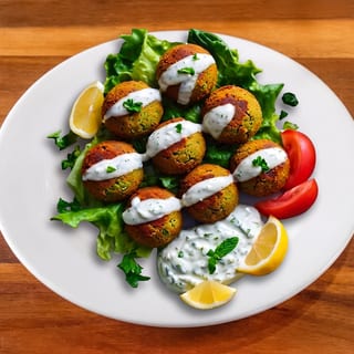 6pc Falafel With Tiziki And Tahini
