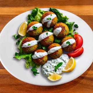 6pc Falafel With Tiziki And Tahini